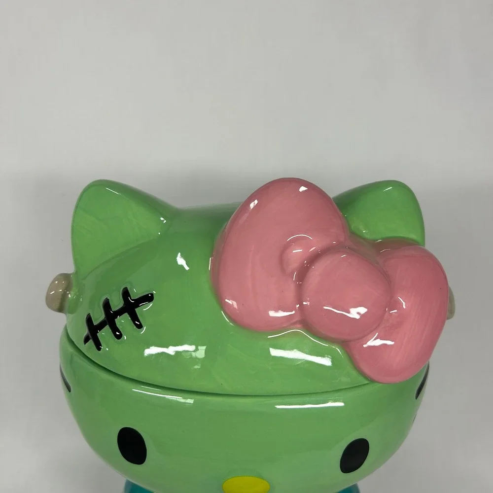Hello Kitty Frankenstein Halloween Ceramic Cookie Jar Canister